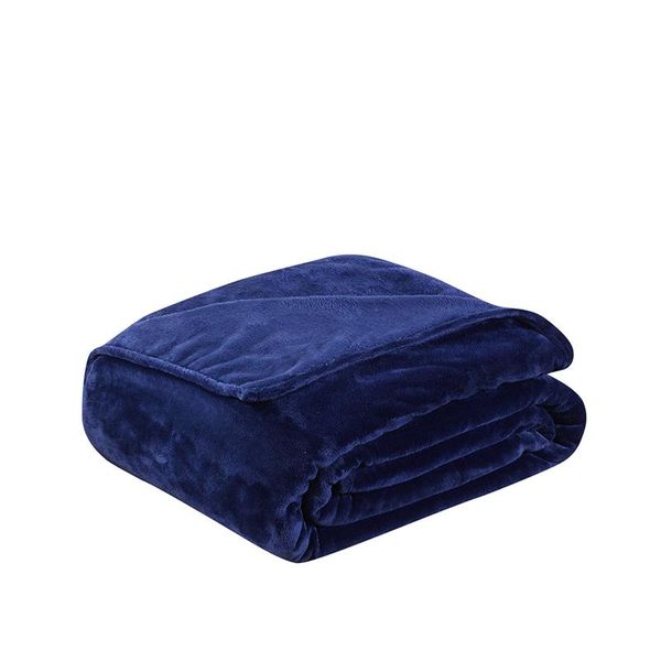 

home textile blue solid air/sofa/bedding throws flannel blanket winter warm soft bedsheet 100*140cm/150/180*200cm/200*230cm