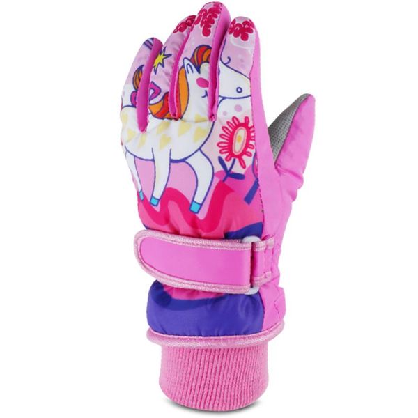

kids girls full finger winter warm skiing snow gloves boys driving mittens inverno water proof snowborad bicycle skate gloves