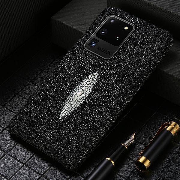 

подлинная stingray кожа телефон чехол для samsung galaxy ультра s20 fe s8 s9 s10 plus примечание 20 10 9 a50 a70 a71 a51 a31 2020 m31