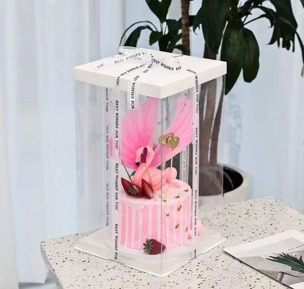 

6inch 8inch 10inch transparent cake box plastic cake packaging box organizer boxes and packaging boxes diy wedding gift bbycjqv cxj_love