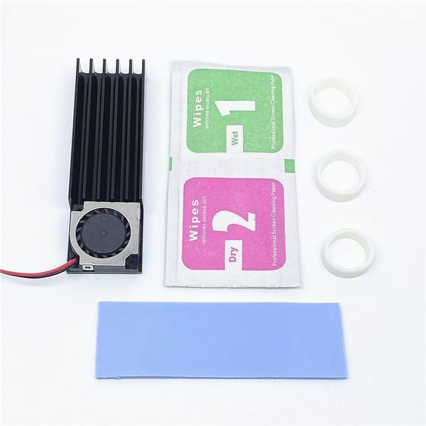 

fans & coolings m.2 ssd hard disk heat sink with fan thermal pad 70x22x10mm lapaluminum fin nvme 5121