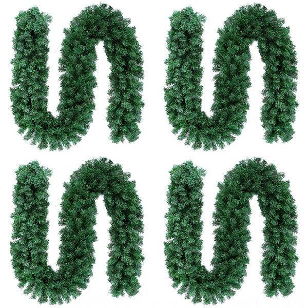 

5gygq rattan christmas tree suspender high density boom pvc 2.7m retardant density flame high decoration large christmas rattan hanging bran