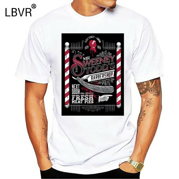 

2019 fashion demon barber mr sweeney todds barbers shop men t-shirt tee shirt sport hooded sweatshirt hoodie