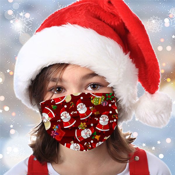 

snowman kids mask gift children's santa designer face masks men women disposable christmas print boys girls facemaskgreaqgz2
