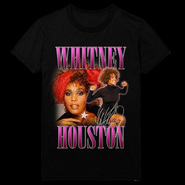

90s homage black t-shirt whitney houston 2020 tee sport hooded sweatshirt hoodie