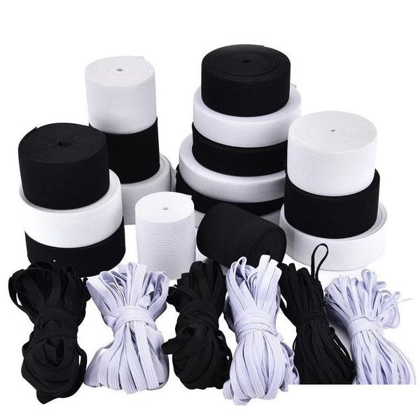 

dhl ship fast delivery 109 yards length diy braided elastic band cord knit band sewing 6mm widely qylwkg mj_bag