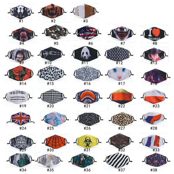 

dust printed mask cotton respirator design can 0yiffashion be washed water and inserted with filters face masks