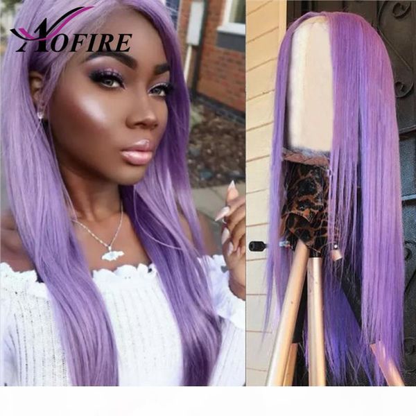 

purple colored straight lace front wig transparent lace wigs peruvian virgin hair front human hair wigs for black women, Black;brown