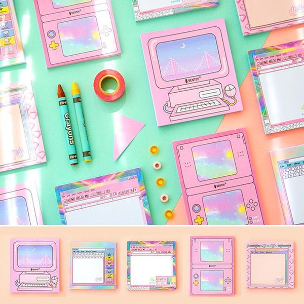 

творческий розовый девушка сердце memo pad урожай компьютерная игра машина моделирование n раз sticky notes заметки блокнот закладка подарко