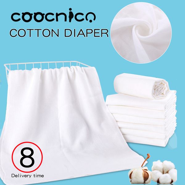 

10pcs newborn reusable baby muslin diapers burp cloth squares soft gauze pure cotton ecological nappy washable blanket towels q1116