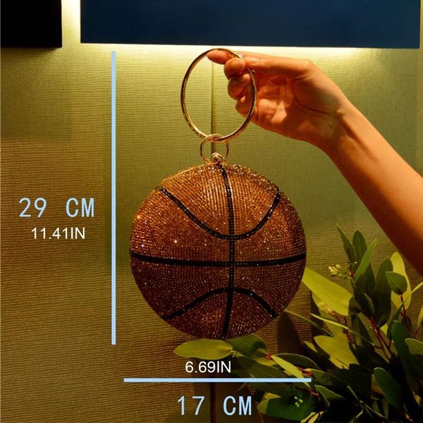 

stylish women basketball handbag evening party bridal clutch bag prom wedding 517d