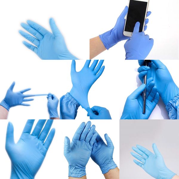 

new disposable nitrile latex 3 kinds of specifications optional anti-skid anti-acid b grade rubber glove cleaning glovescc
