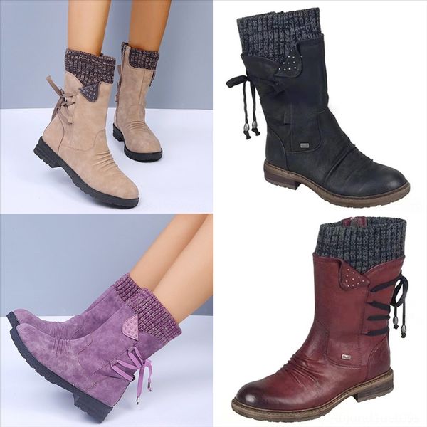 

dqe jointly split genuine leather ankle boots and kids baby tan cow signed brown flower style shoes boot women women elegant thigh, Black