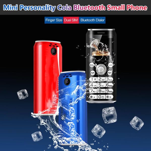 

dual sim bluetooth camera dialer super mini k8 push button mobile phone 1.0" hands telephone celulares mp3 smallest china cell phones