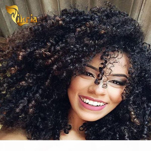 

remy human hair weave mongolian kinky curly lace front human hair wigs indian peruvian malaysian culry full lace wigs, Black;brown