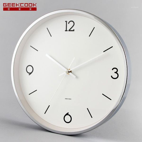 

gold black silver wall clock modern design metal silent bedroom nordic living room wall clock reloj pared home decor bw50wc1