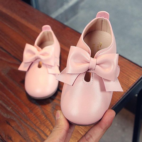 

new toddler baby little girls bowknot flat black pink casual leather shoes for girls school shoes 1 2 3 4 5 6 7 8 9 years 2020, Black;grey