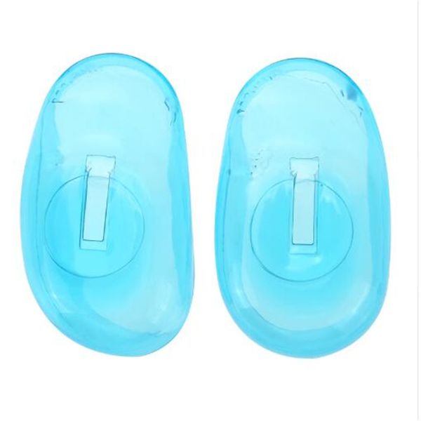 

1pair/set pro salon clear silicone ear cover ear protection hair dye shield protect color styling tool accessories light green hair dyeing