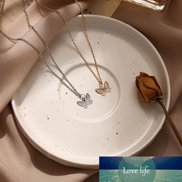 

fashion necklace women butterfly pendant necklace elegant pulseras mujer moda, Silver
