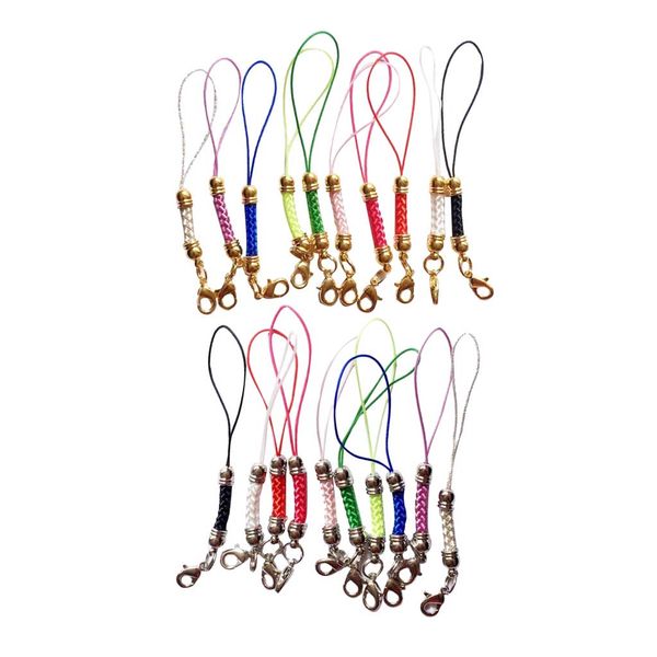 

20 шт смешанного цветов сотового телефон талреп шнуры ремень лассо с омаром застежками