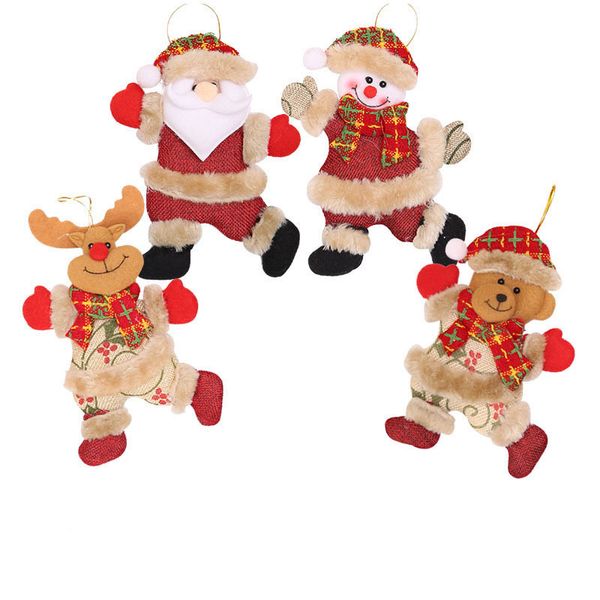

newdecoration home santa claus snowman elk deer bear christmas tree hanging pendant gifts decor dolls accessories
