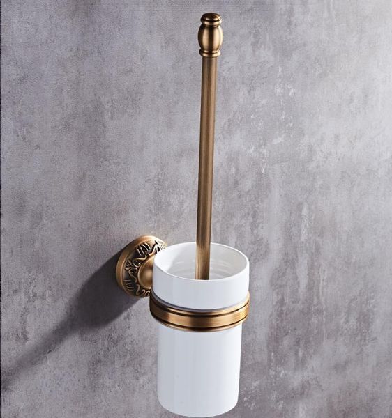Античная бронзовая резная фурнитура для ванной комнаты набор алюминиевые ванны оборудования наборы полотенце, держатель для бумаги туалетной щетки LJ201204