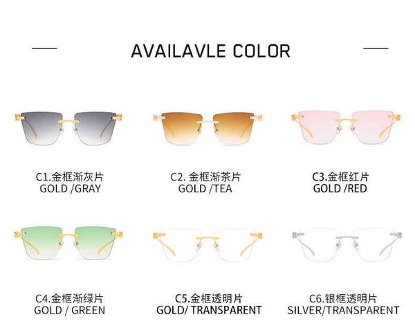 

80% off store online new men's rimless sunglasses, White;black