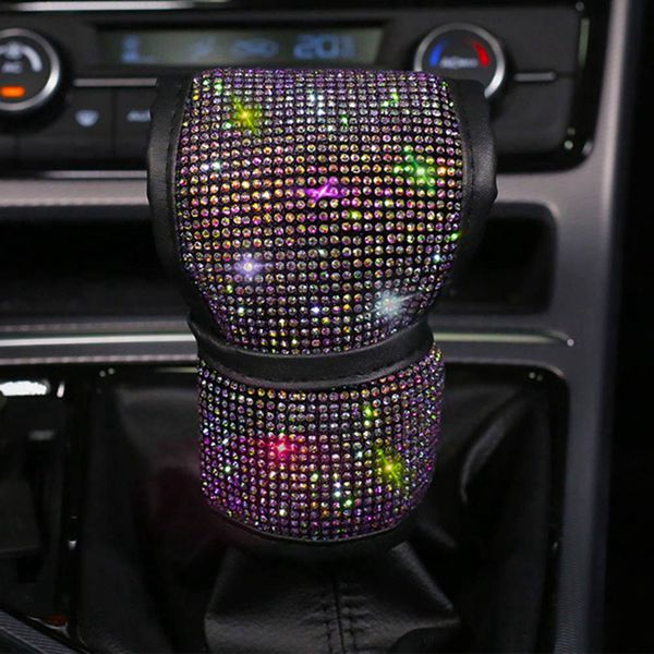 

colorful rhinestone crystal handbrake cove car interior accessories auto seat belt cover car accessories