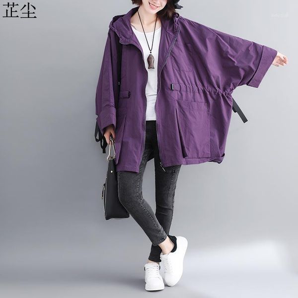 

women bomber jackets coats 2020 autumn winter new vintage plus size korean loose zipper hooded lady outerwear female clothes 5xl1, Tan;black