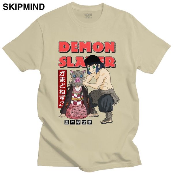 

уникальный demon slayer streetwear kimetsu нет yaiba с коротким рукавом nezuko и inosuke идея подарка спорт толстовка с капюшоном толстовка