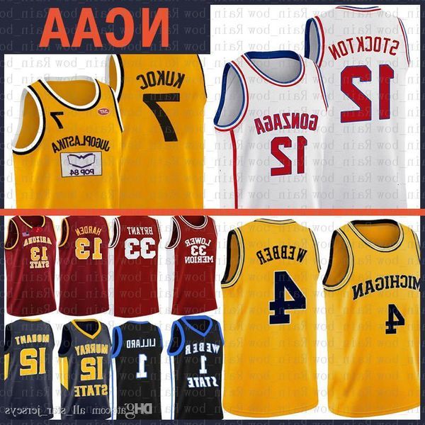 

michigan wolverines chris 4 webber ncaa gonzaga bulldogs high school john 12 stockton basketball jersey jugoplastika pop moive toni 7 kukoc