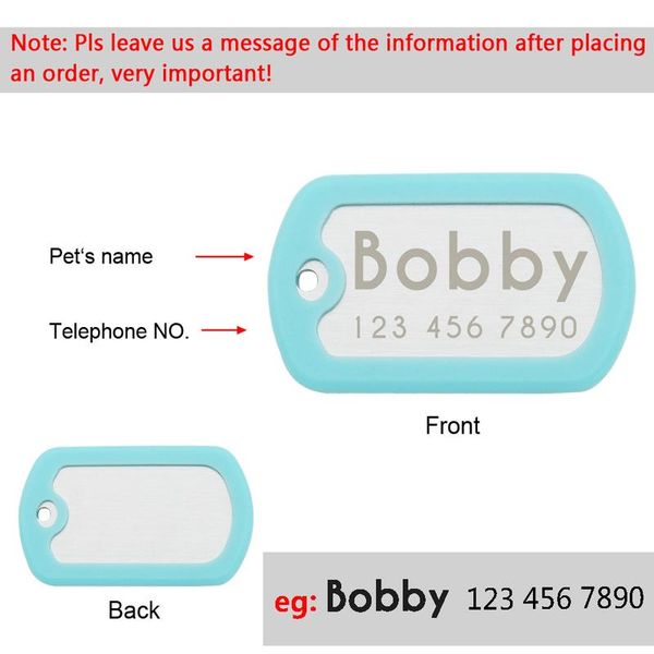 

personalized pet dog id tag glowing custom engraved dogs name tags anti-lost engraving luminous pet namepl sqcxqz