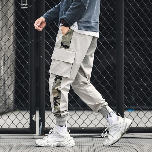 

marchwind fashion cargo harem pants men's streetwear joggers pants black sweatpant male hiphop autumn pockets trousers overalls