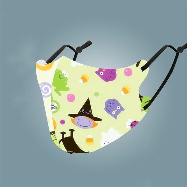 

designer ice silk face masks printed colorful masks anti dust mascherine#353, Black