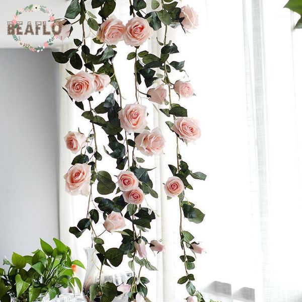 

1pc european artifical flowers australia rose vine rattan silk flower wedding party home decorative 1.8m 3 colors1
