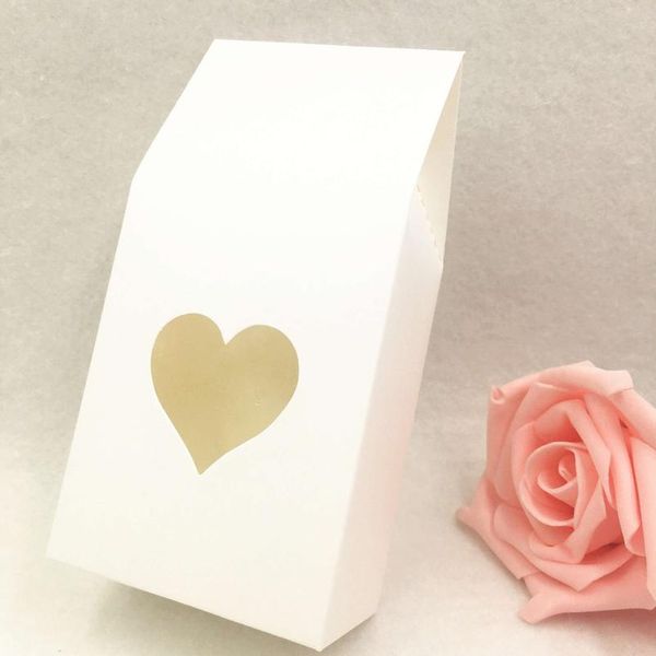 

50pcs brown/white paper handmade candy bags paper brown stand up window gift boxes for wedding/gift/jewelry/food pack jllfgq