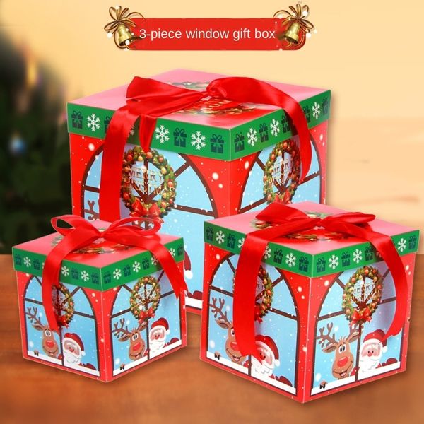 

lpwrc new cartoon gift shopping esccf christmas decoration creative paper gift christmas paper box box mall