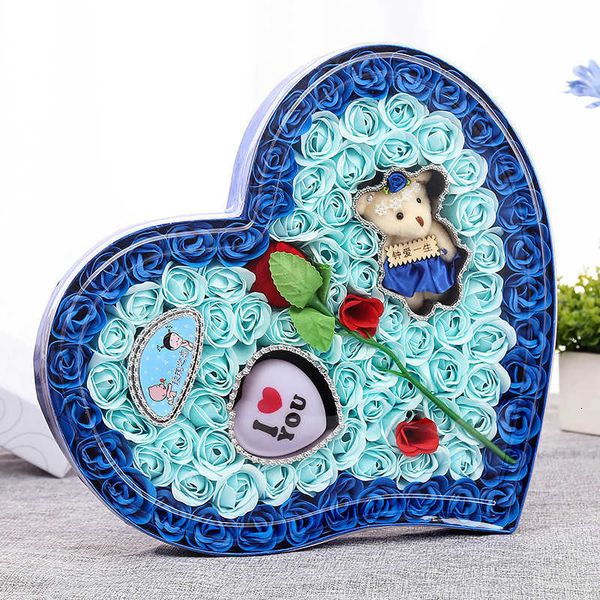 

shaped bath flower valentine wedding engagement heart birthday day soap rose gift