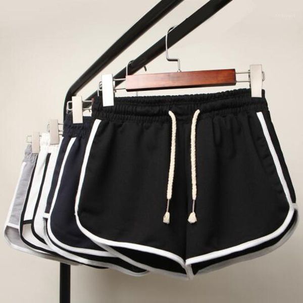 

2018 new spring and summer new style big size women shorts version loose waist waist wide leg pyjamas1, White;black
