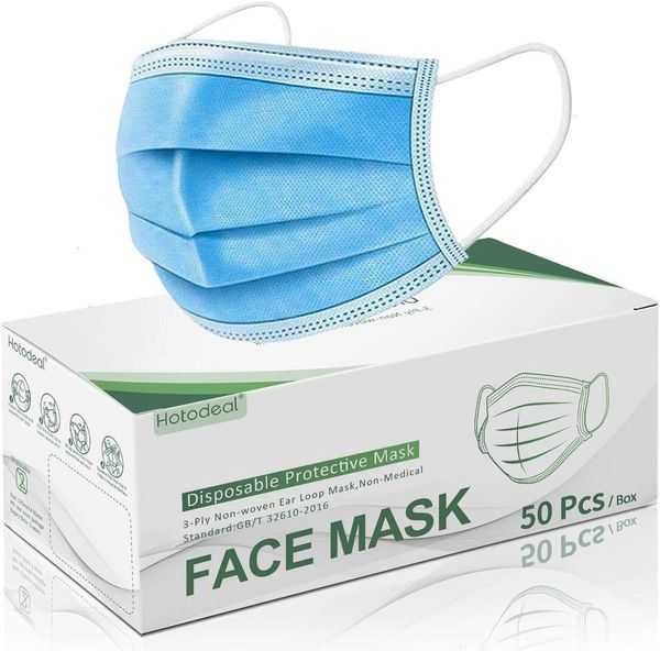 

face pcs facial masks, protective disposable breathable facemask, mask 3 layer face 50 lightweight for protection deal masks d ladj