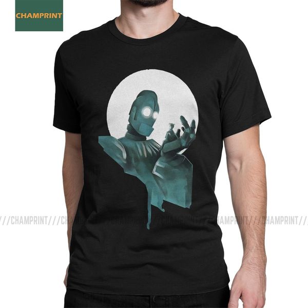 

the iron giant for robot animation cartoon hogarth hero funny pure tees short sleeve summer sport hooded sweatshirt hoodie men t shirt