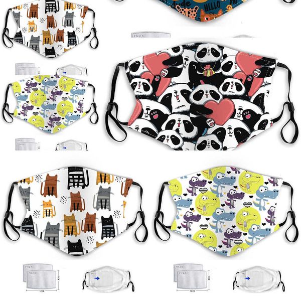 

filters with pm2.5 masks 2 cartoon kids face anti-fog haze dust protection reusable washabyw7e w7ga