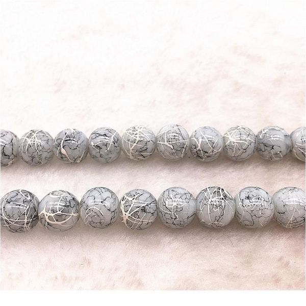 

wholesale 4/6/8/10mm double colored glass beads loose spacer beads painted charm for jewellery making diy bracelet&neck qylnoz, Crystal