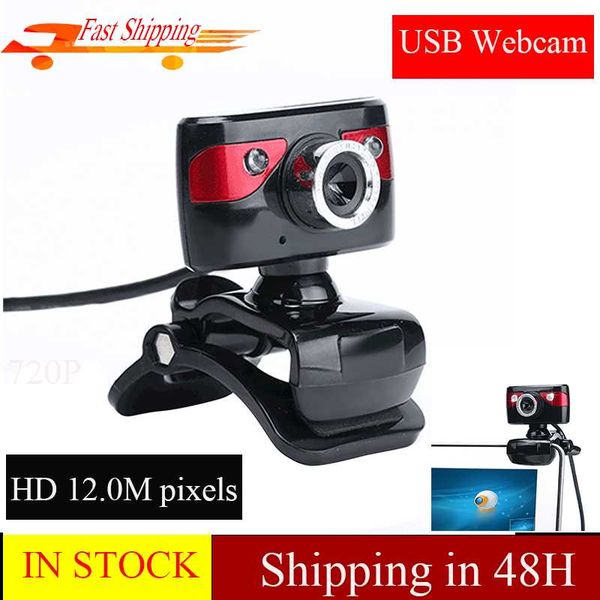 

12 megapixel usb webcam hd 480p web cam 360 degree with microphone clip-on for deskskype computer pc lapweb camera