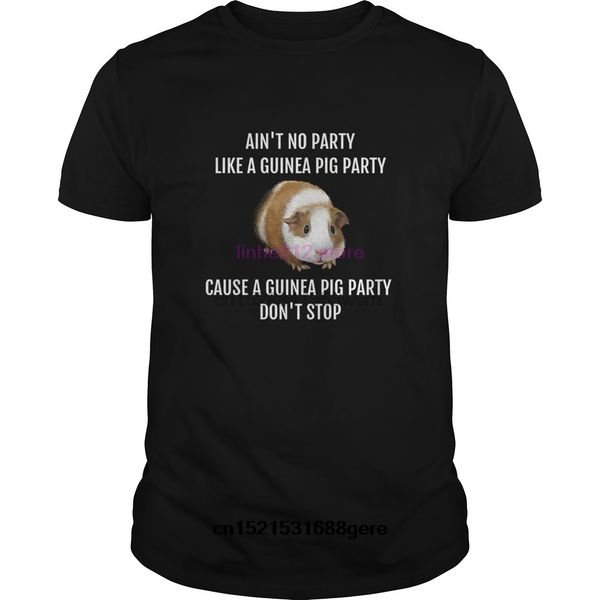 

2020 funny ain't no party like a guinea pig party fun summer men hoodie designers t shirts sweatshirt