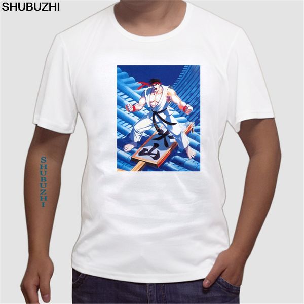 

отпечатанные короткий рукав 80s ностальгический видео игры ryu новизна short hip hop дизайн tee размер евро спорт толстовка с капюшоном толс