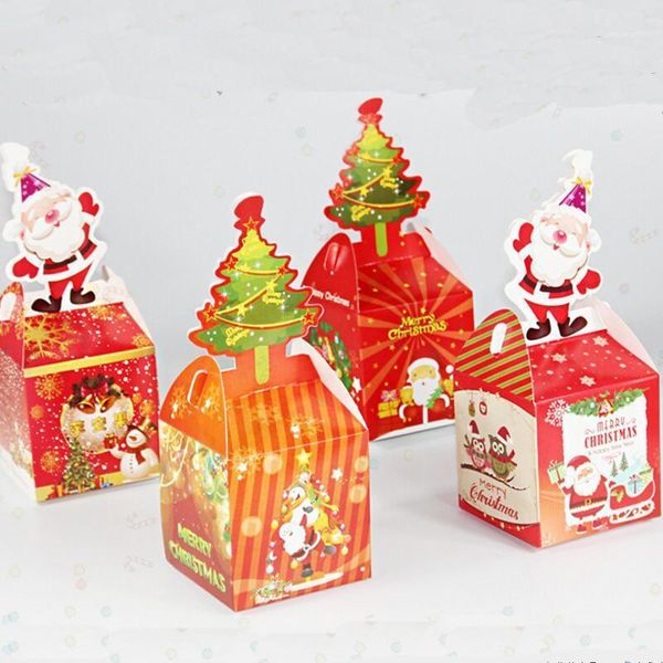 

gift wrap 20pcs/lot christmas cartoon candy boxes bags merry decoration xmas party favor box bag for children1