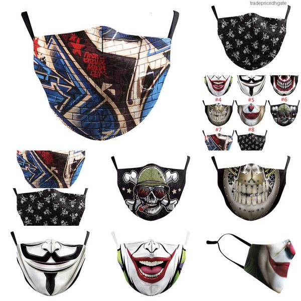 

masquerade fashion masks halloween digital men designer print party joker face blkv