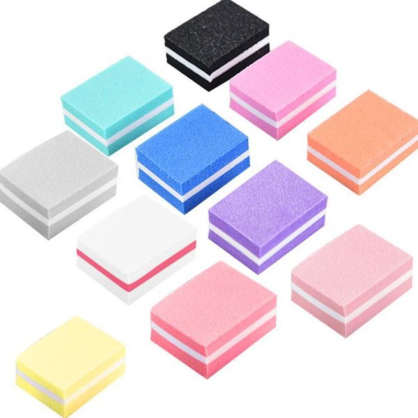 

10pcs mini sponge nail file double side nail buffer block portable polishing manicure tool for uv gel polish spo jlluqz