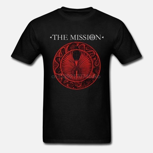

new the mission english rock band men t shirt1, White;black
